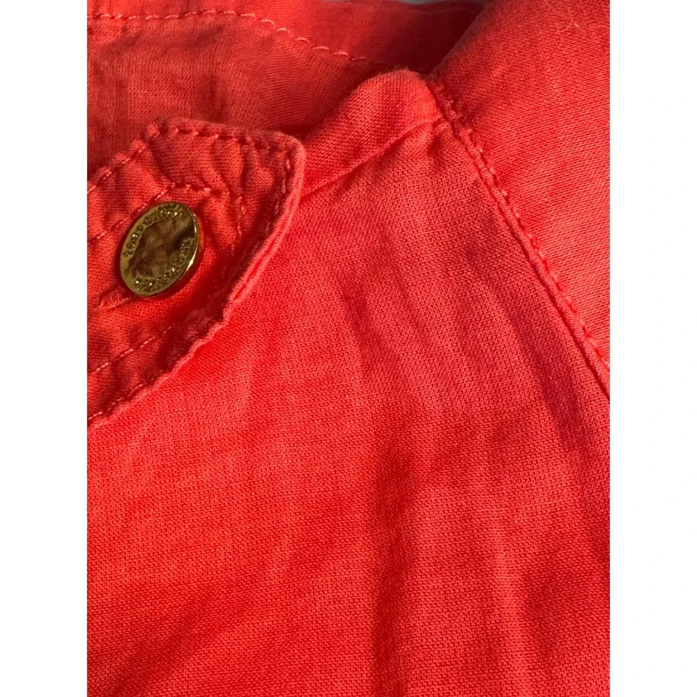 Tory Burch Hot Pink Button Down Long Sleeve Shirt Blouse Top‎